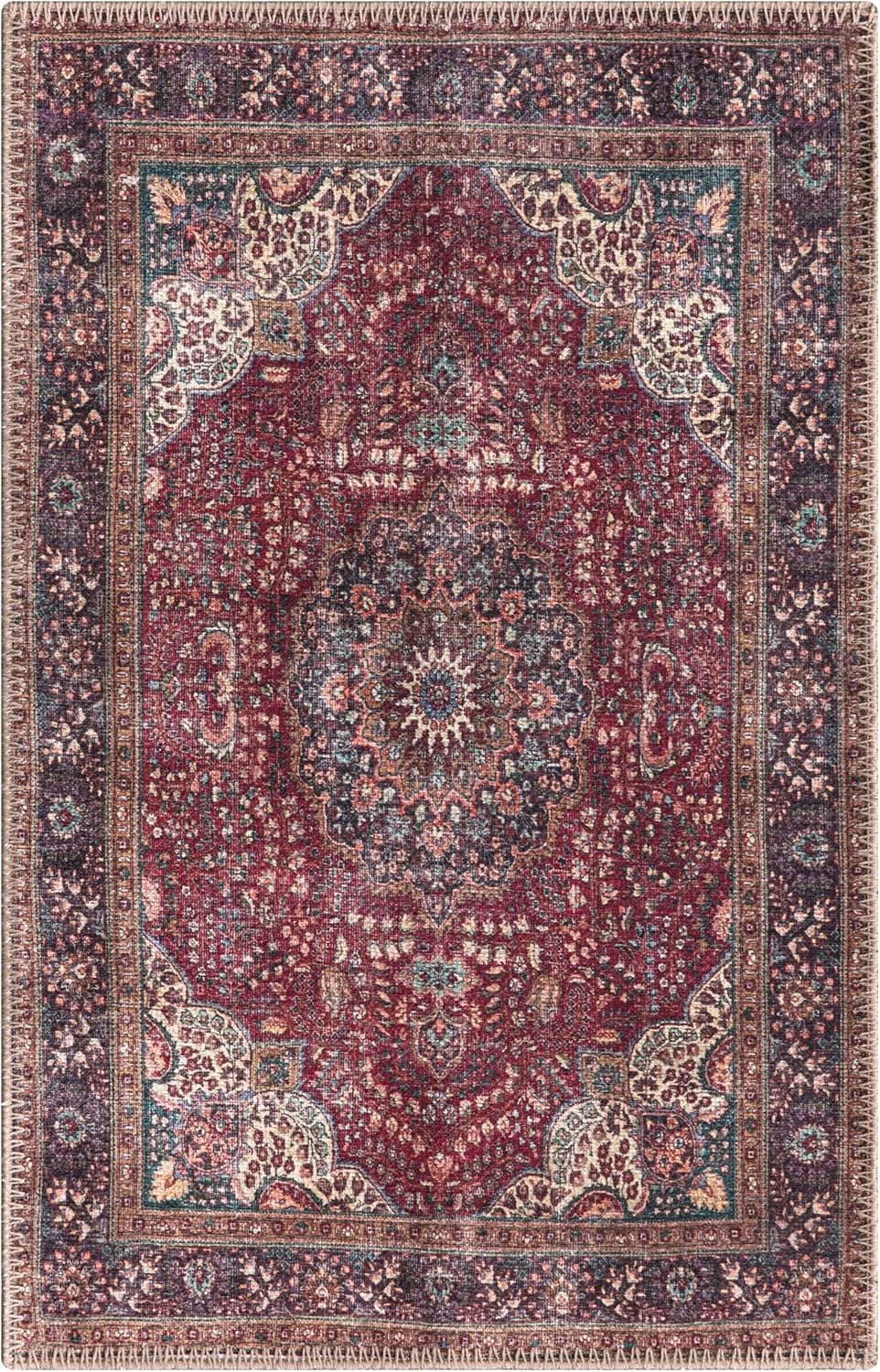 Keen Home Design 2x3 Rug - Machine Washable Entry Rug with Non-Slip Backing, Ideal for Enteryway