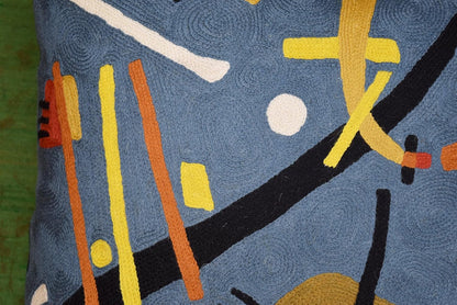 Kandinsky Modern Throw Pillow Cover - Escape | Abstract Pillow | Modern Couch Pillow | Contemporary