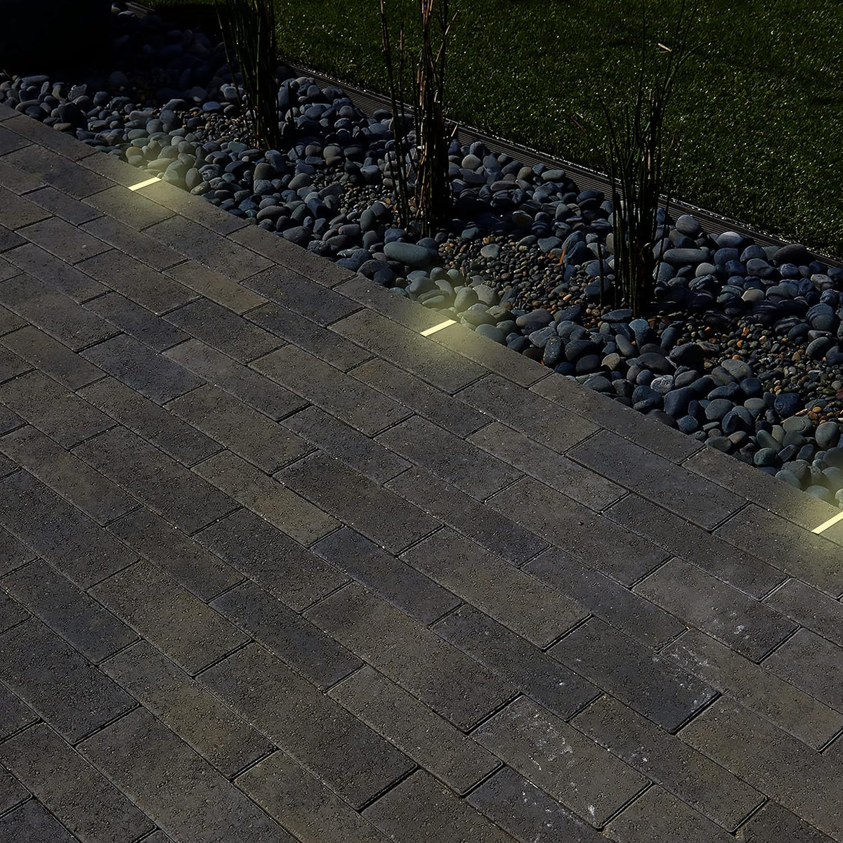 LUMENGY Paver Light Slim 0.5x4 Inch Glare-Free Steel Brick Lighting for Pavers, Walls, Driveway &