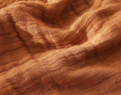 100% Cotton Muslin Throw Blanket for Bed, Couch, Travel, Luxuriously Soft, Pre-Washed, Breathable