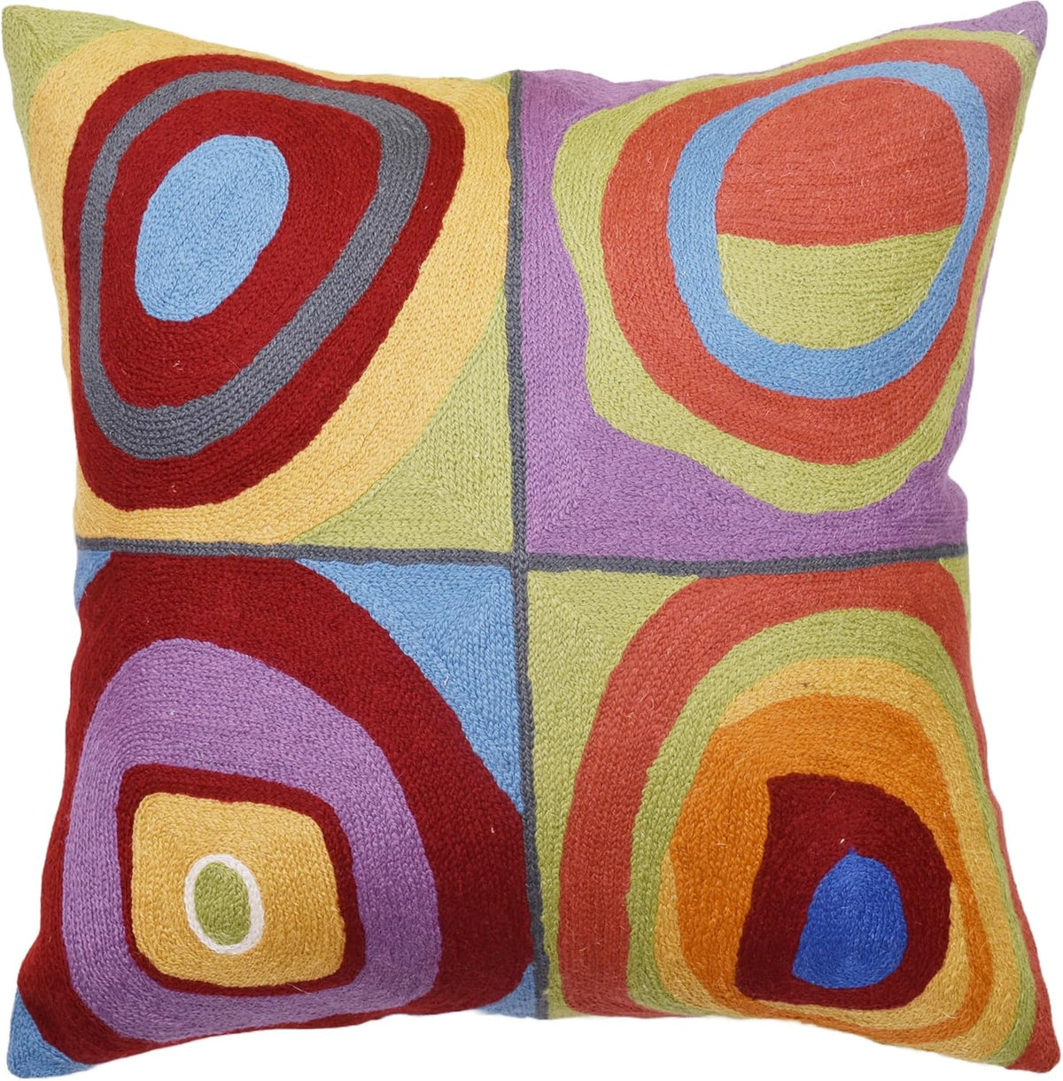 Kandinsky Modern Pillow Cover - Quadrate II | Mid Century Chair Cushions | Abstract Pillows |