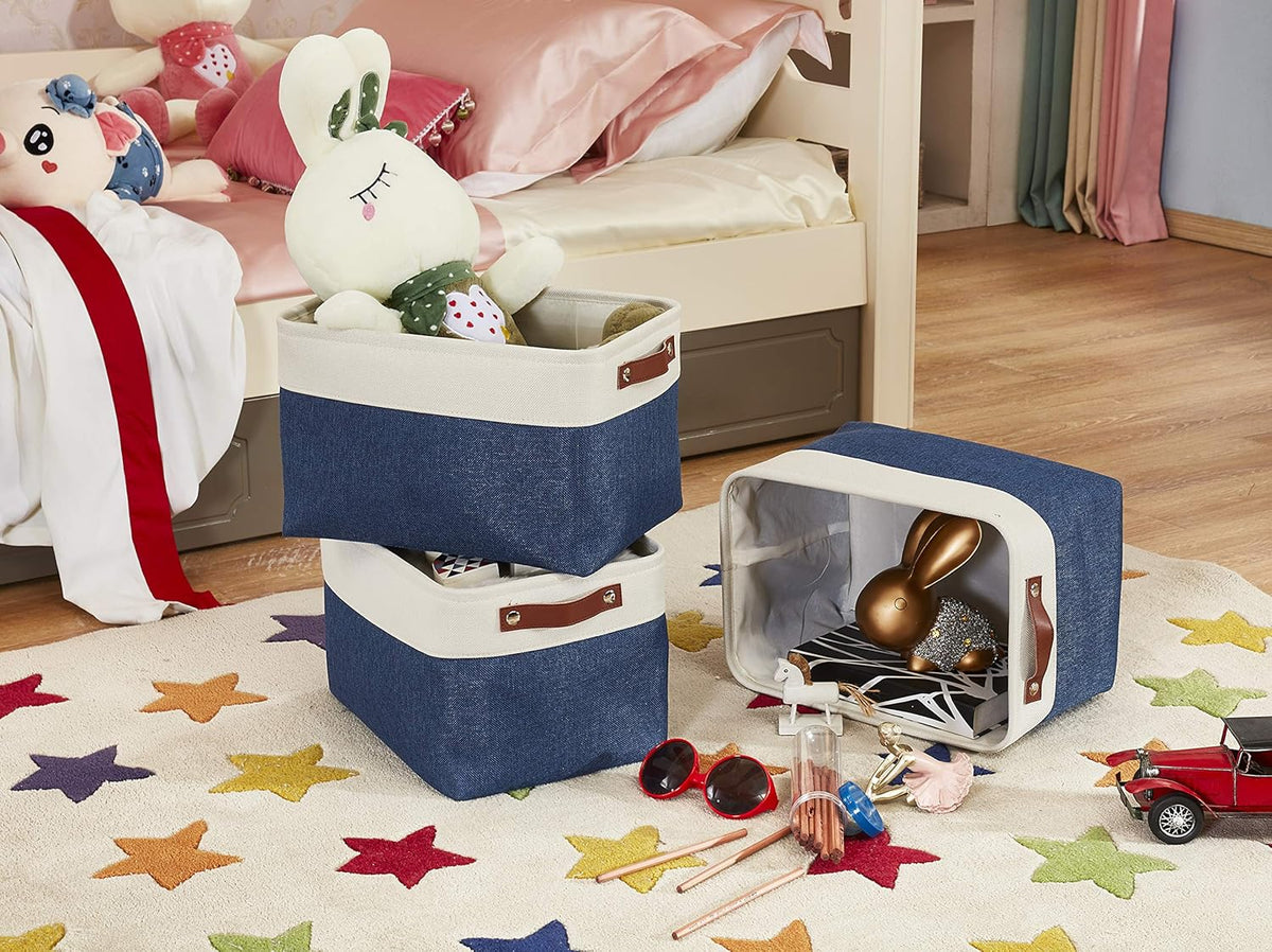 DECOMOMO Storage Baskets for Shelves - Fabric Closet Organizers and Storage Bins, Perfect Baskets