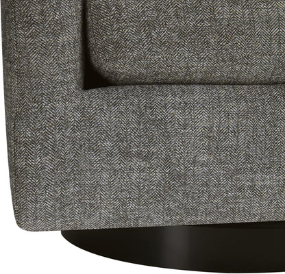 CHITA Swivel Accent Chair, FSC Certified Upholstered Fabric Barrel Chair for Living Room Set of 2