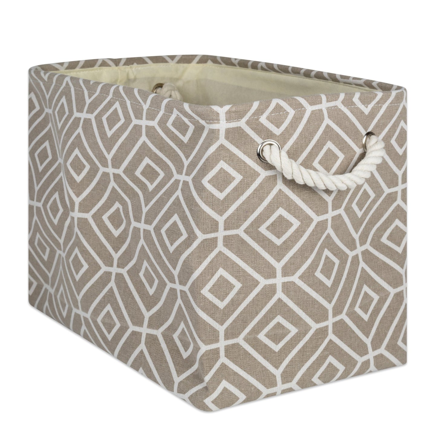 DII Collapsible Polyester Storage Bin, Stained Glass, Stone, Medium Rectangle