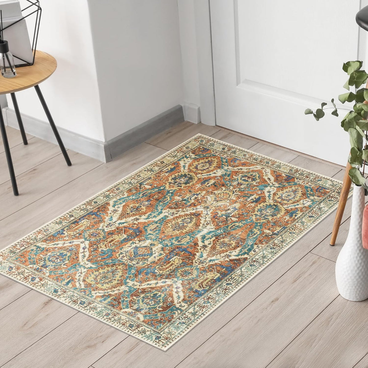 Keen Home Design 2x3 Rug - Machine Washable Entry Rug with Non-Slip Backing, Ideal for Enteryway