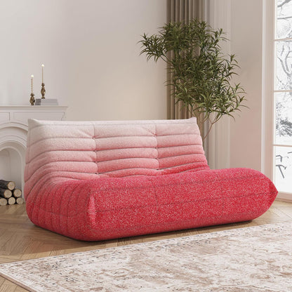 Bean Bag Chair, Loveseat Fireside Chair Bean Bag Sofa Large Bean Bag Chair for Adults, 2 Seater