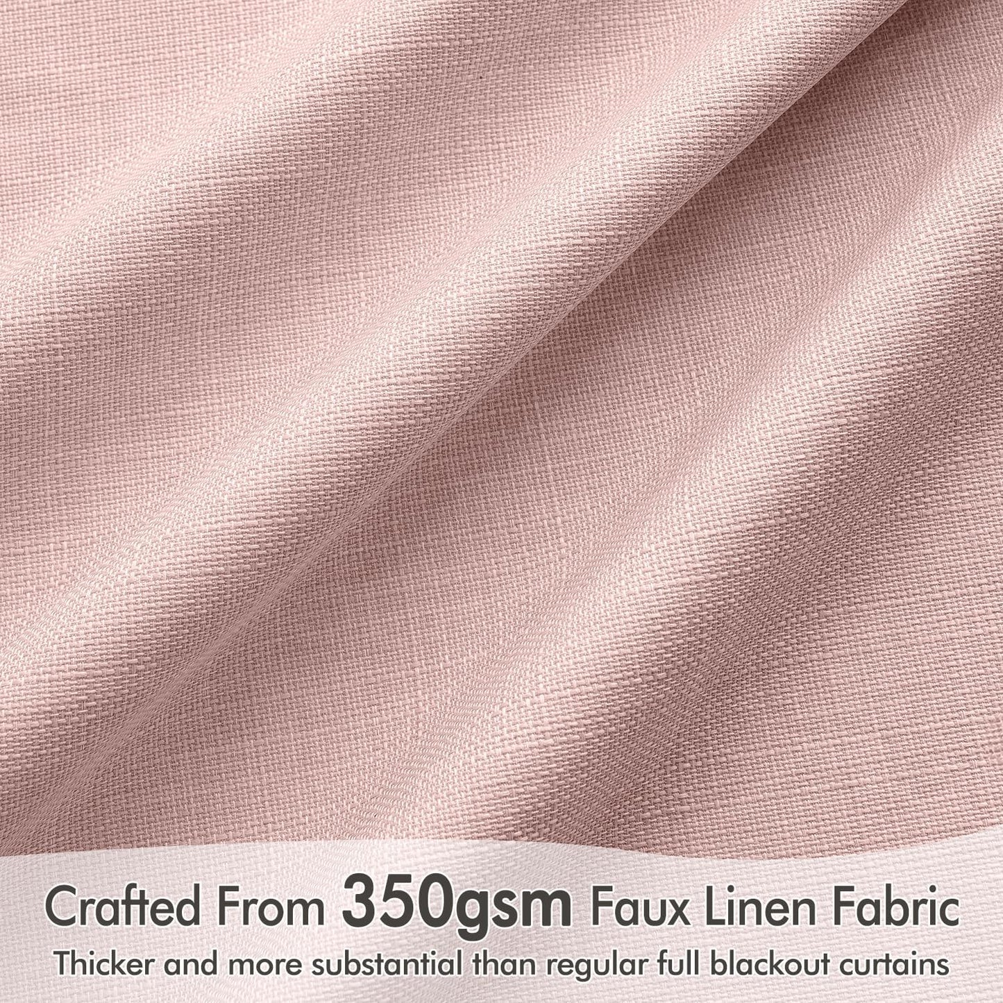 MIULEE 100% Blackout Curtains 120 Inch Long 2 Panels for Bedroom, Thick Luxury Faux Linen Black Out