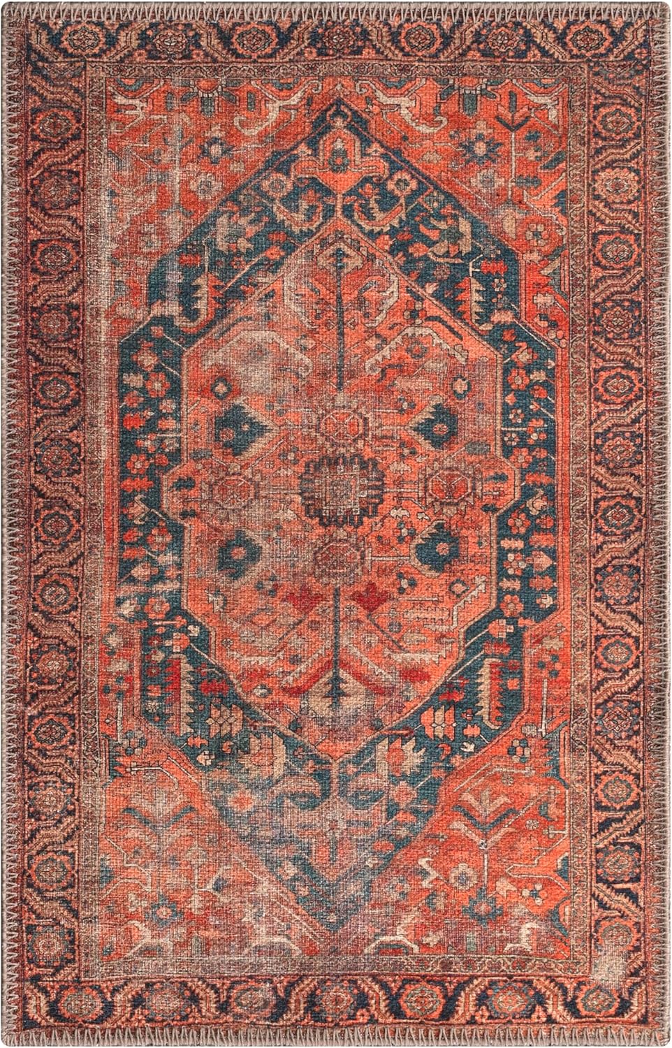Keen Home Design 2x3 Rug - Machine Washable Entry Rug with Non-Slip Backing, Ideal for Enteryway