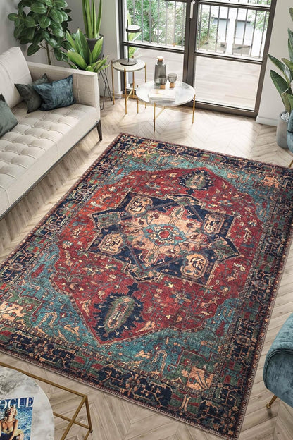 Keen Home Design 3x5 Rug - Machine Washable Entry Rug with Non-Slip Backing, Ideal for Enteryway
