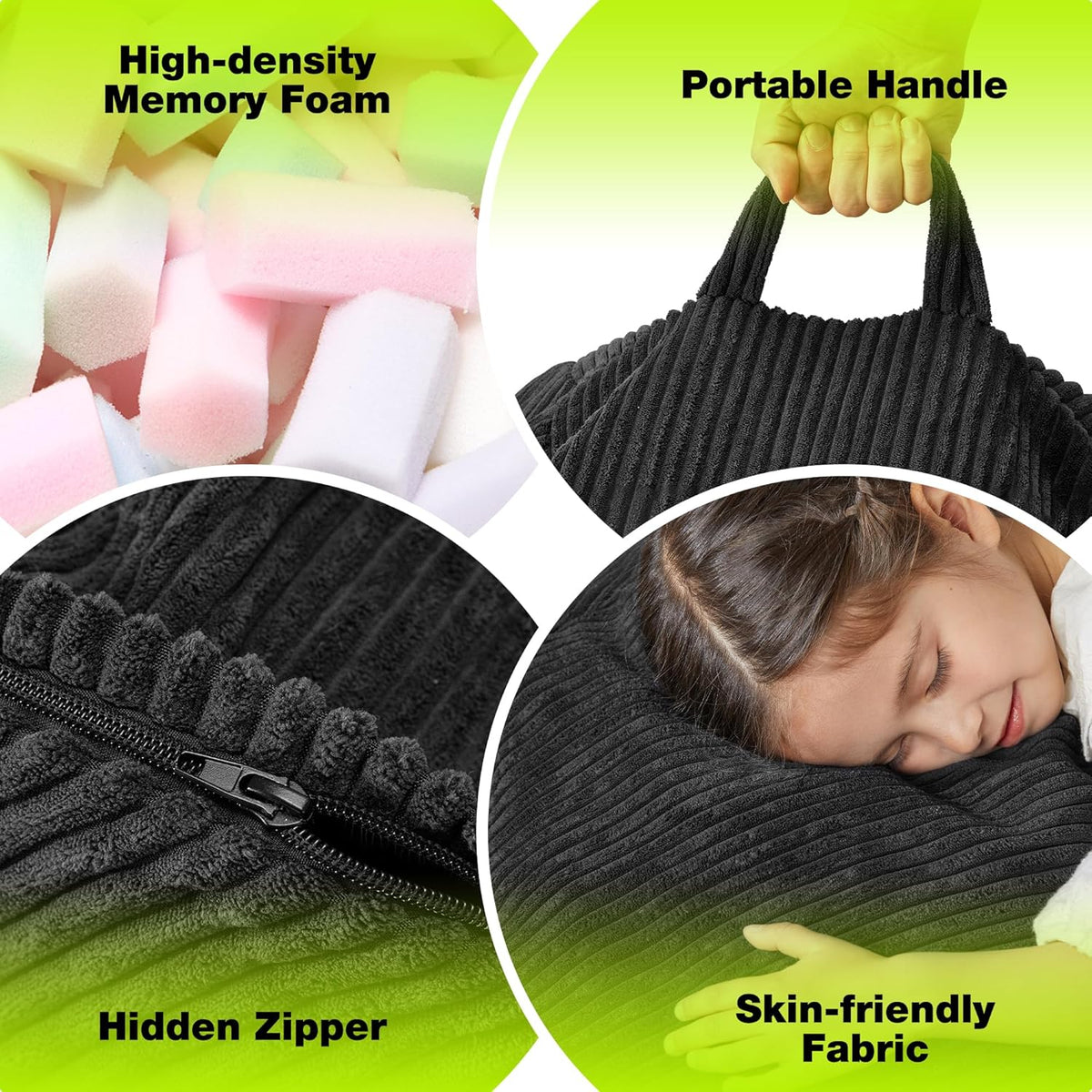 Hobestluk 4.5FT Bean Bag Chair Giant Bean Bag Chair with Filler Included Adult Bean Bag Chairs with