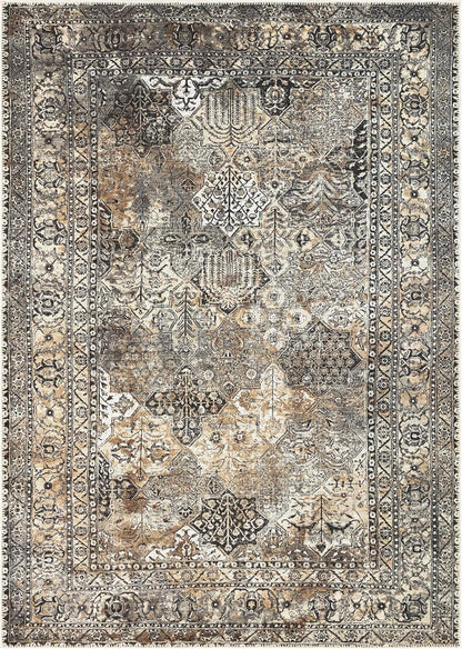 Keen Home Design 8x10 Rug - Machine Washable Area Rug with Non-Slip Backing, Ideal for Living Room