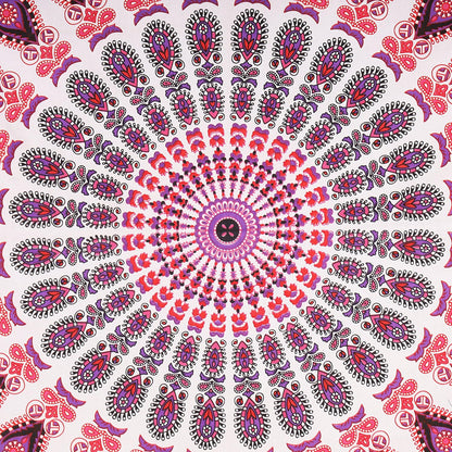 Bless International Handmade Indian hippie Bohemian Psychedelic Peacock Mandala Wall hanging