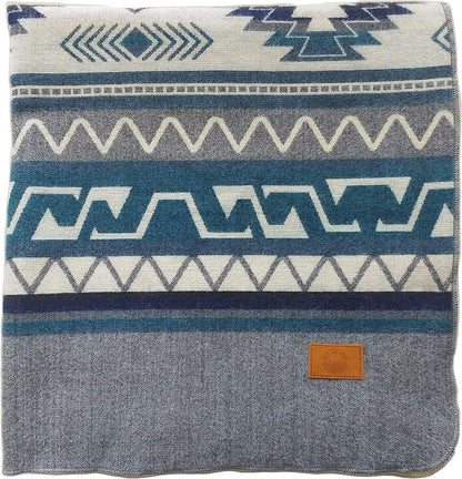 Inca Aztec Throw, Queen, King Blanket | Southwest Indian Navajo Boho Style | Native Cover for