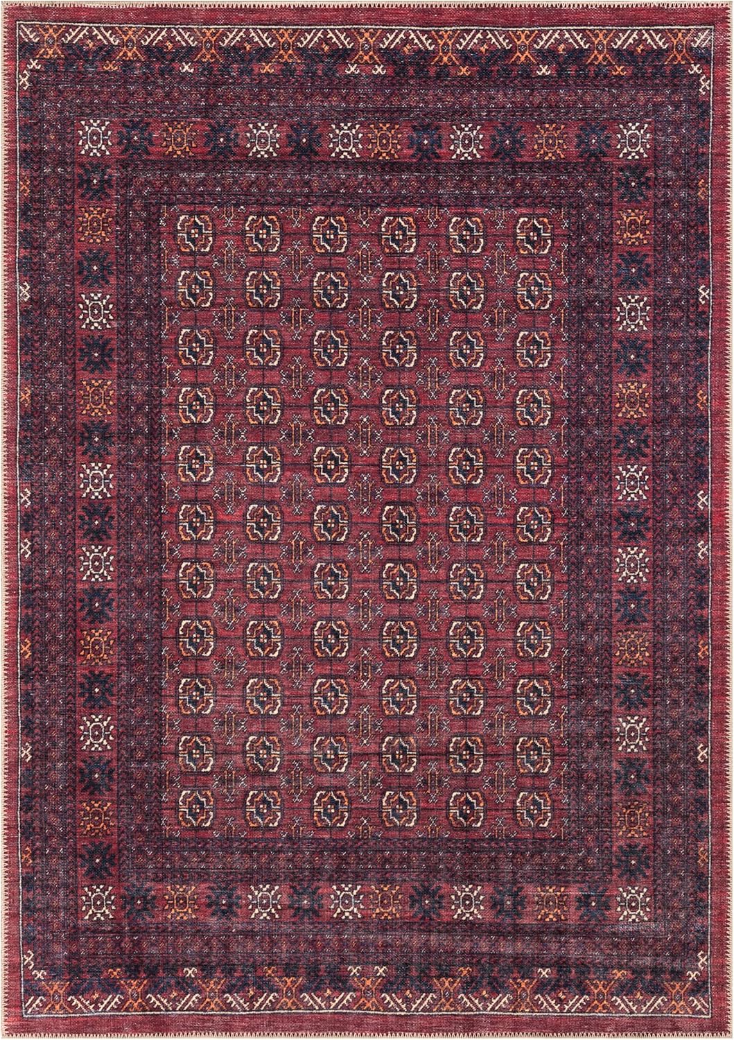 Keen Home Design 5x7 Rug - Machine Washable Area Rug with Non-Slip Backing, Ideal for Living Room