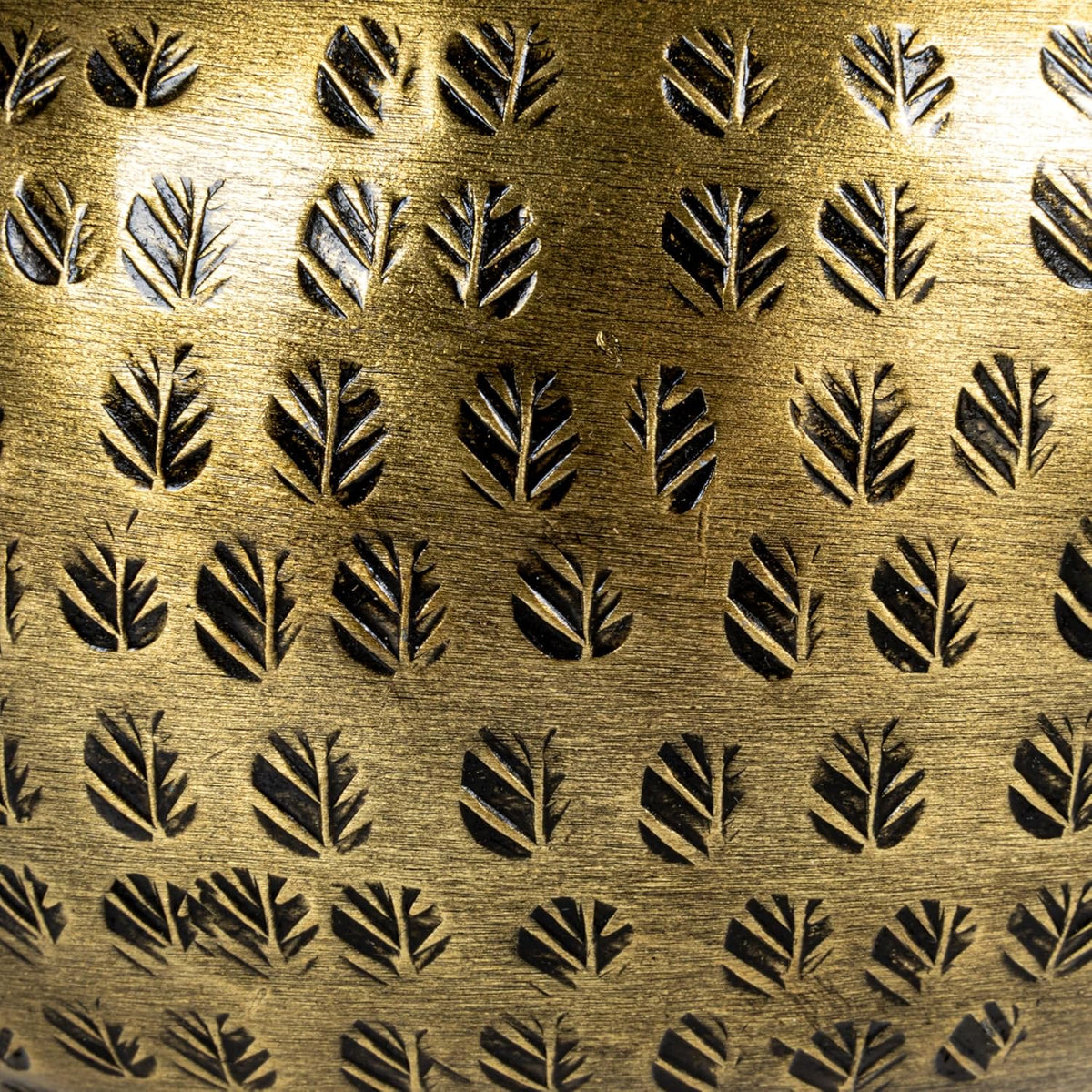 Creative Co-Op Round Hammered Metal Container with Bird Finial, Brass Finish