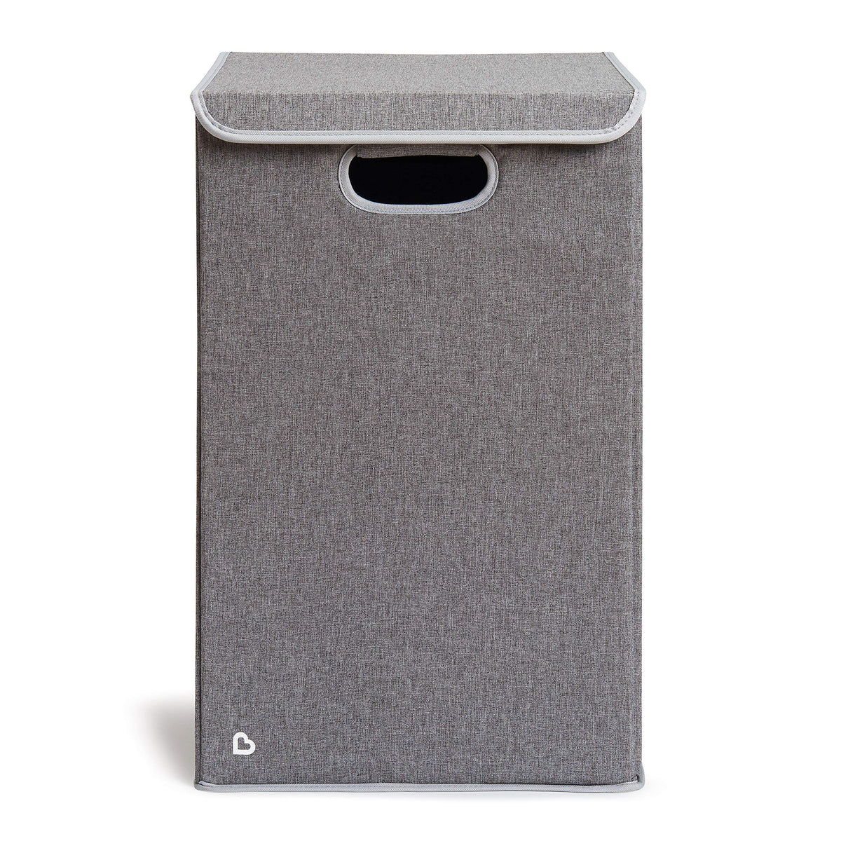 Munchkin Laundry Hamper for Baby and Kids, Collapsible Nursery Organizer with Lid, Grey