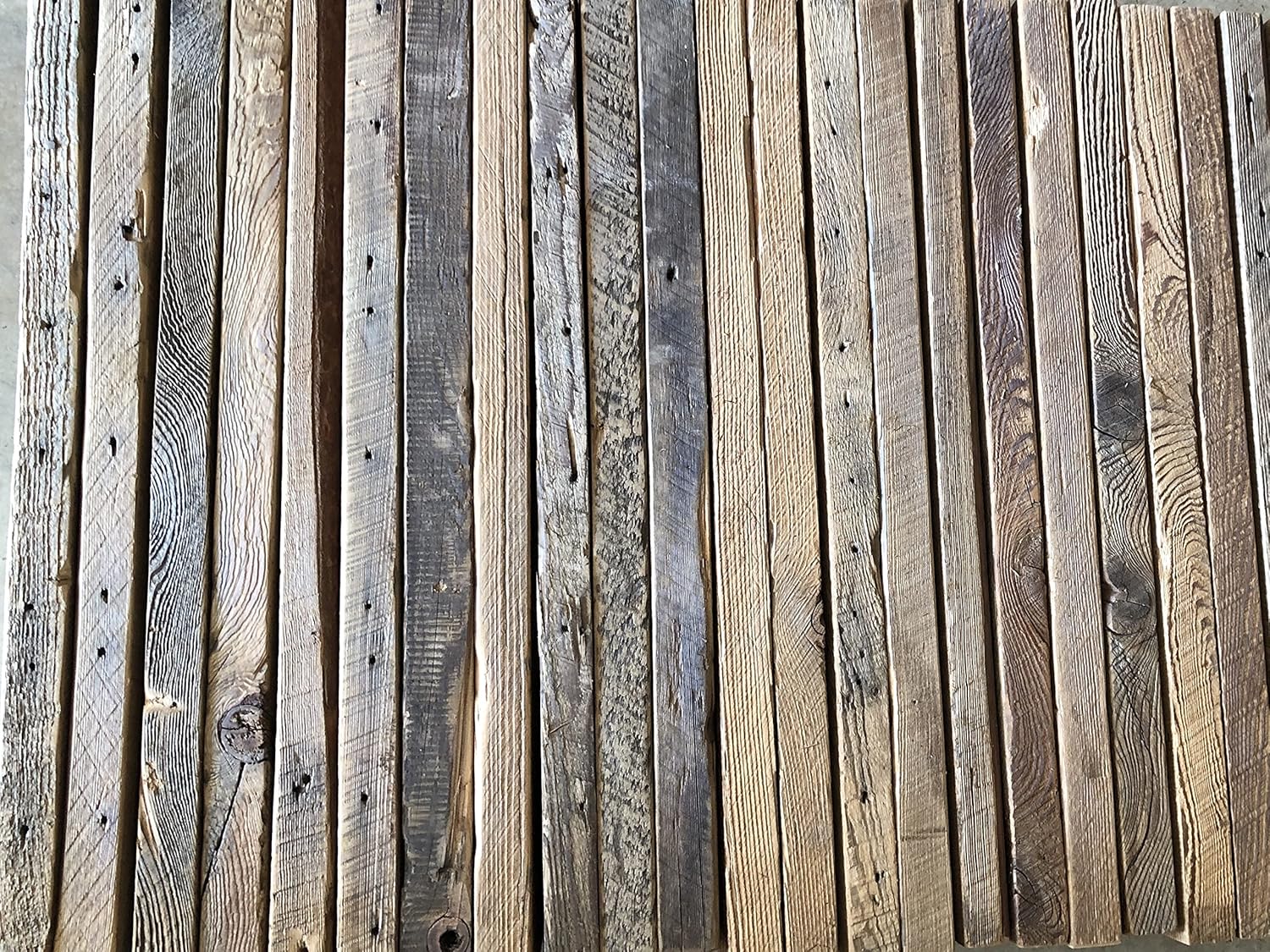Urban Legacy Deep Floating Shelves | Reclaimed Barn Plank Deep Floating Shelves with Low Profile