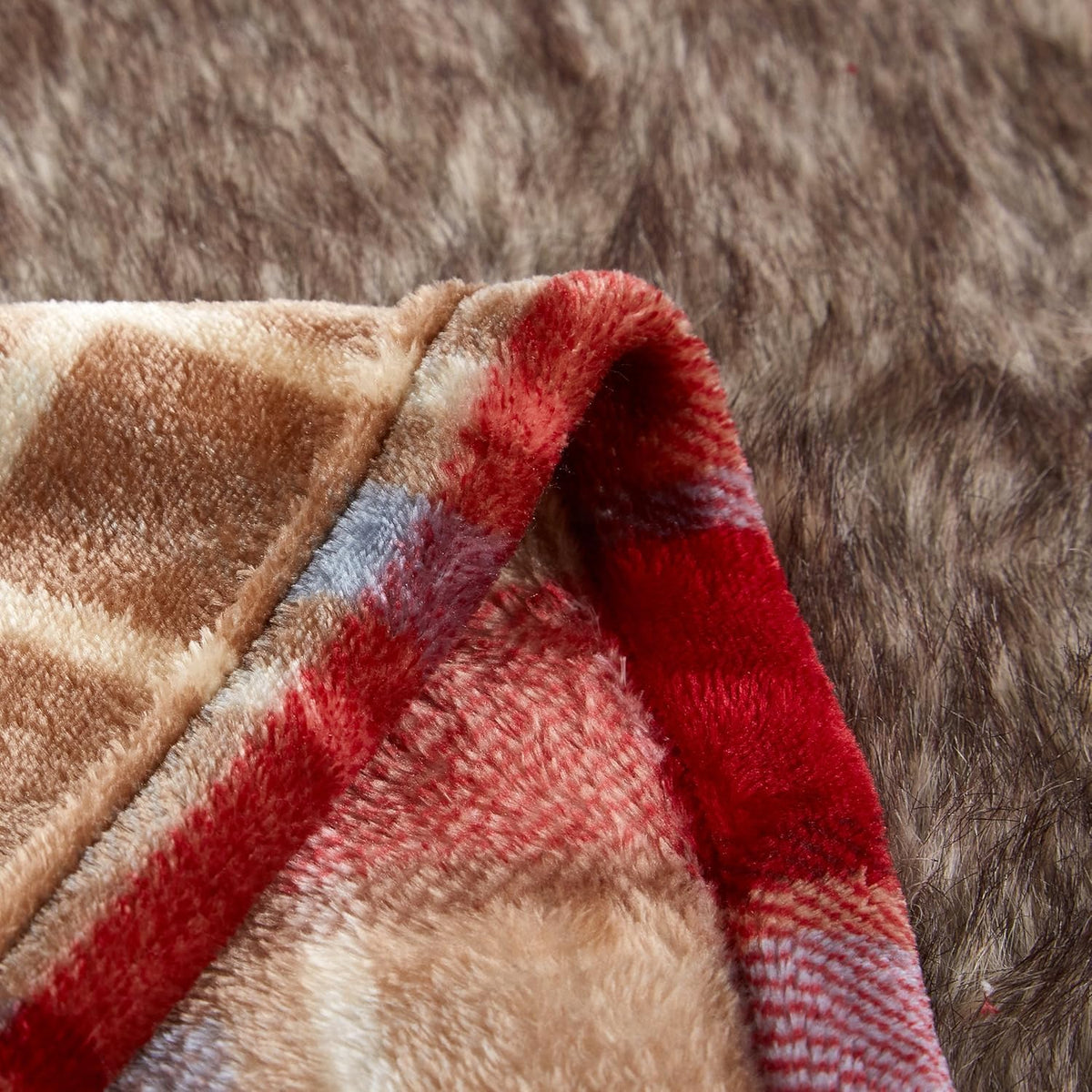 MERRYLIFE Throw Blanket Plaid| Ultra-Plush Soft Colorful Oversized | Decorative Couch Travel