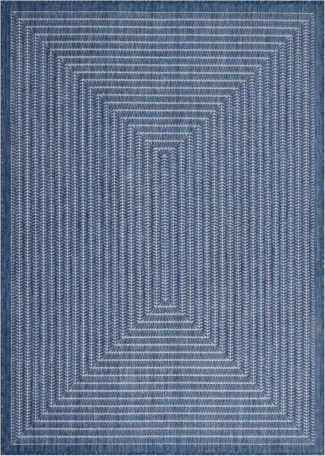 Adiva Rugs Outdoor Indoor Area Rug, Weather Resistant, Easy to Clean, Stain Resistant Floor Mat for