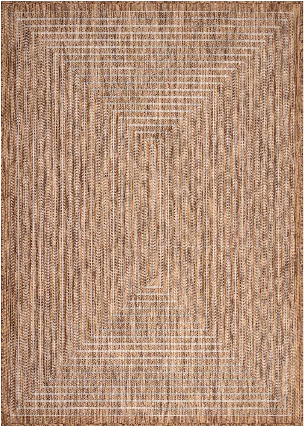 Adiva Rugs Outdoor Indoor Area Rug, Weather Resistant, Easy to Clean, Stain Resistant Floor Mat for