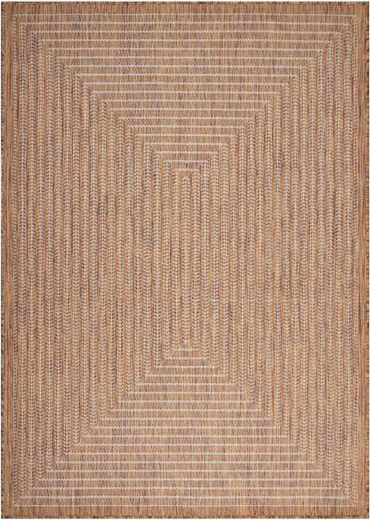 Adiva Rugs Outdoor Indoor Area Rug, Weather Resistant, Easy to Clean, Stain Resistant Floor Mat for