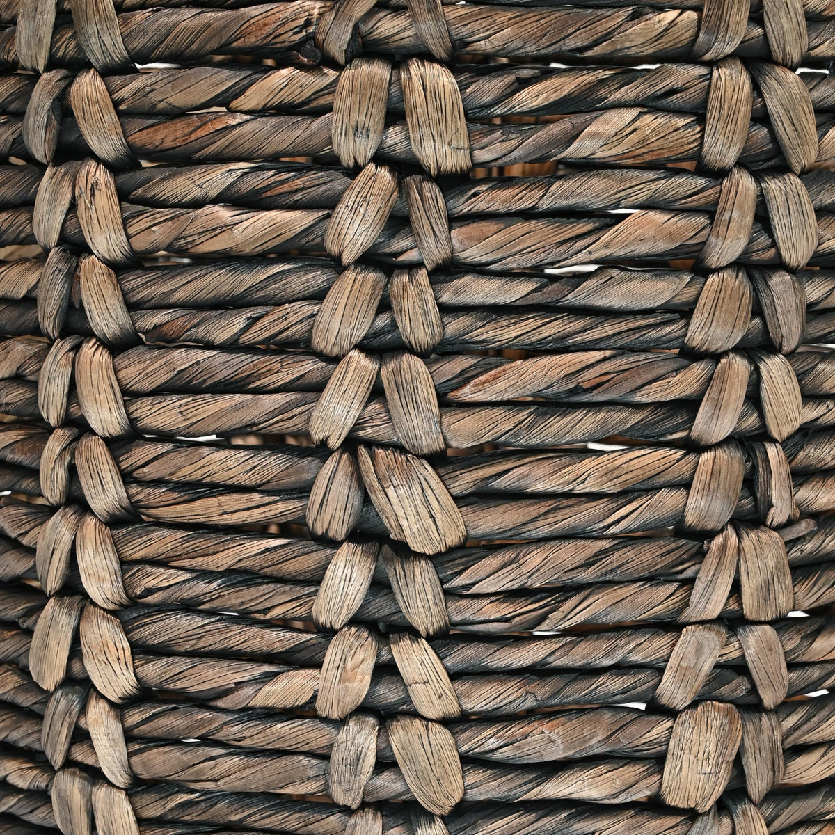happimess Laurel Hand-Woven Abaca Storage Basket 19", Brown