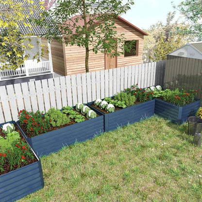 6x3x2 ft Raised Garden Bed, Large Metal Planter Raised Beds, Planters for Outdoor Plants for