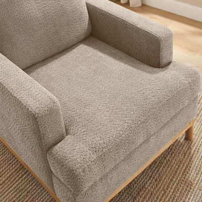Oversized Accent Chair, Mid Century Modern Upholstered Armchair for Living Room, Comfy Chair for
