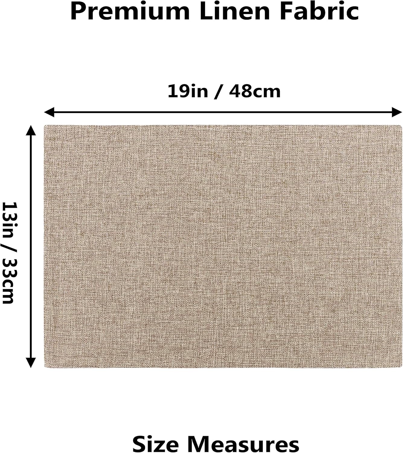 Home Brilliant Fabric Cotton Placemats Set of 6 Heat Resistant Dining Table Place Mats Kitchen