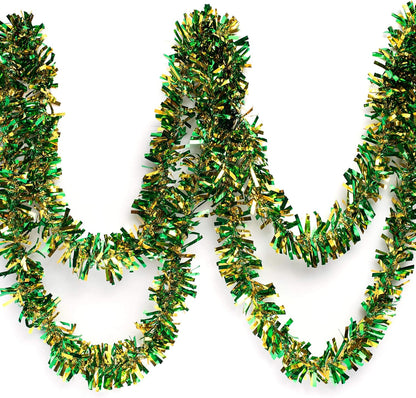 Anderson's Green & Gold Metallic Tinsel Twist for Trailer Or Golf Cart, 4 inches Wide x 25 ft Long