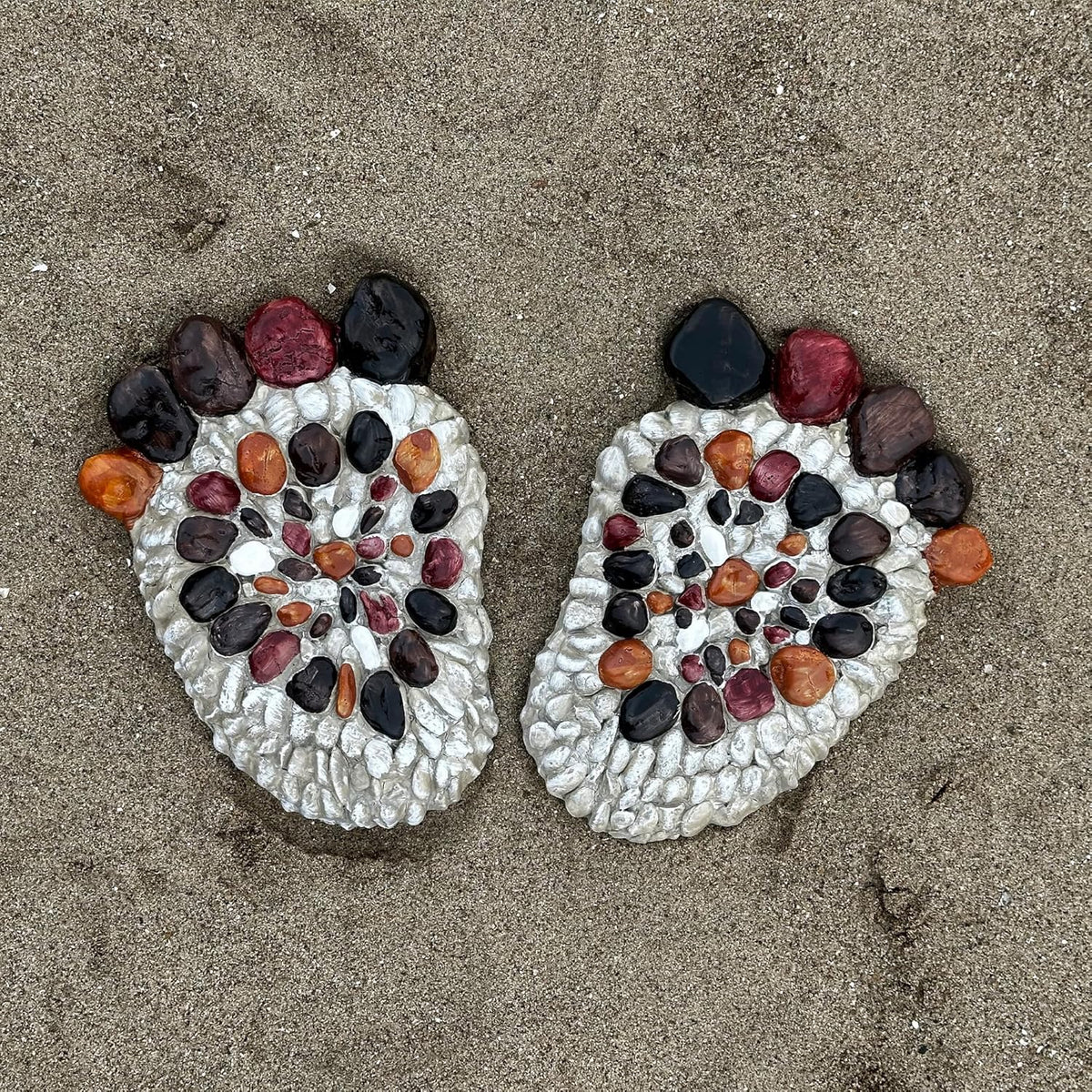 Outdooor Stepping Stones - Decorative Garden Stones for Patio, Deck, Garden or Sidewalk Faux