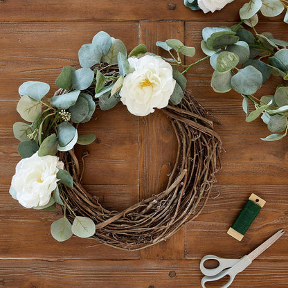 14" Natural Grapevine Wreath by Ashland - Ready-to-Decorate Rustic Home Decor for Weddings