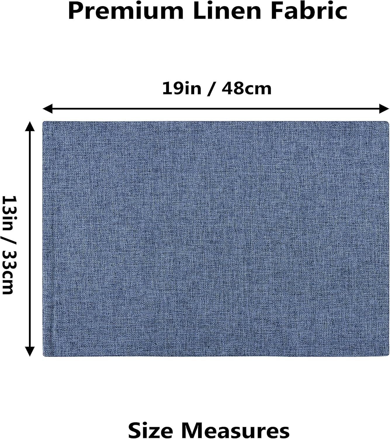 Home Brilliant Set of 4 Placemats Blue Placemats Heat Resistant Dining Table Place Mats Kitchen