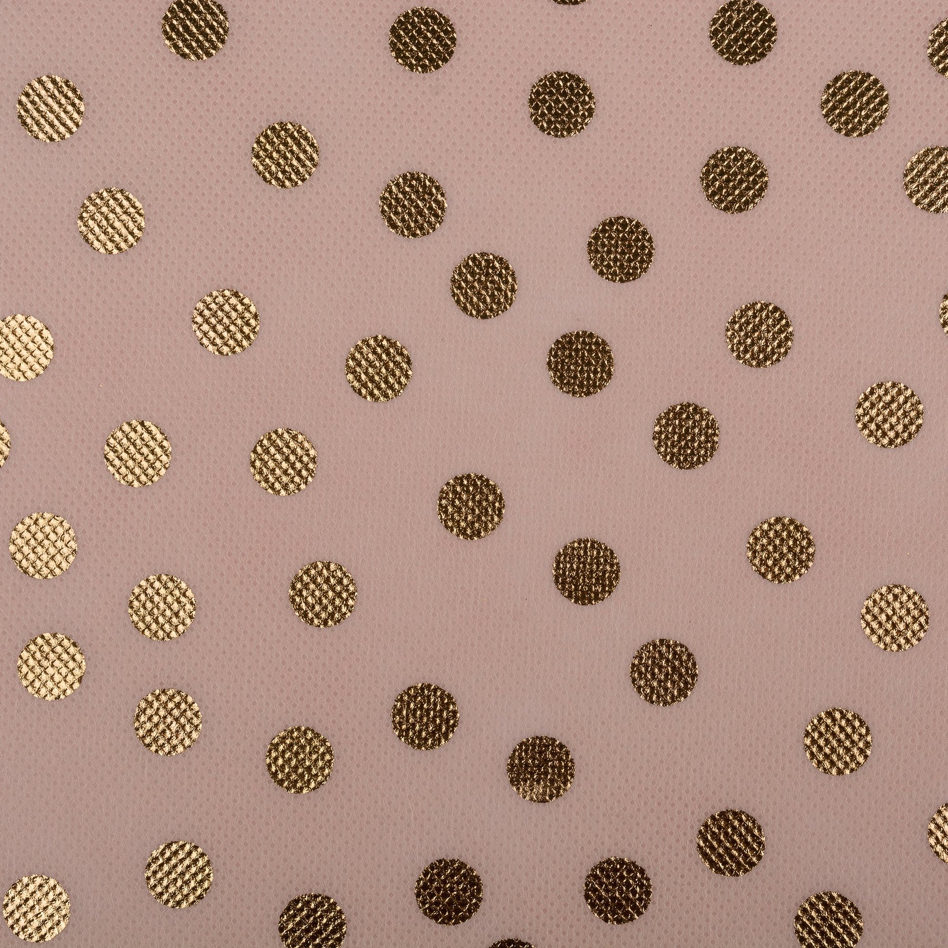 DII Woven Polyester Storage Bin, Polka Dot, Pink & Gold, Small Set of 2