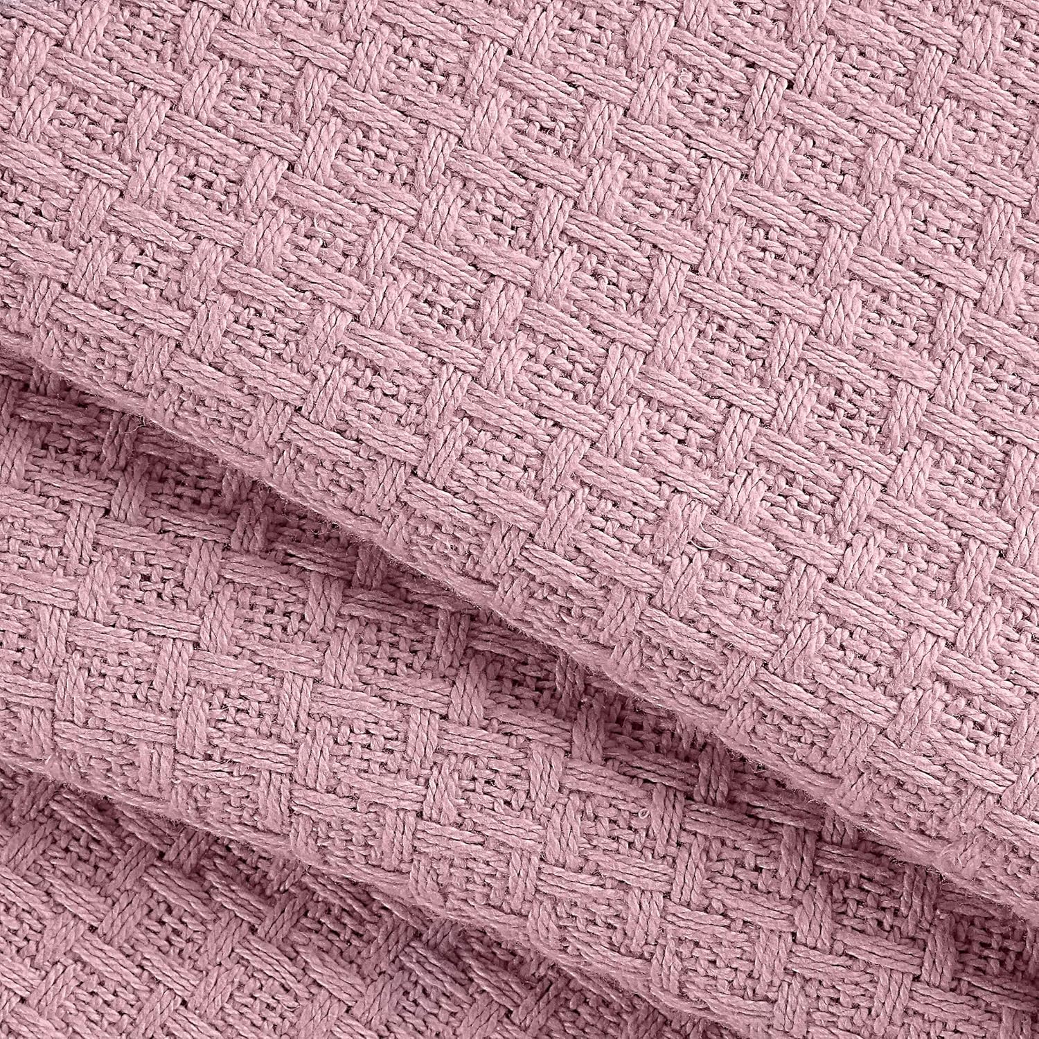 BELIZZI HOME 100% Cotton Bed Blanket, Breathable Bed Blanket Twin Size, Cotton Thermal Blankets