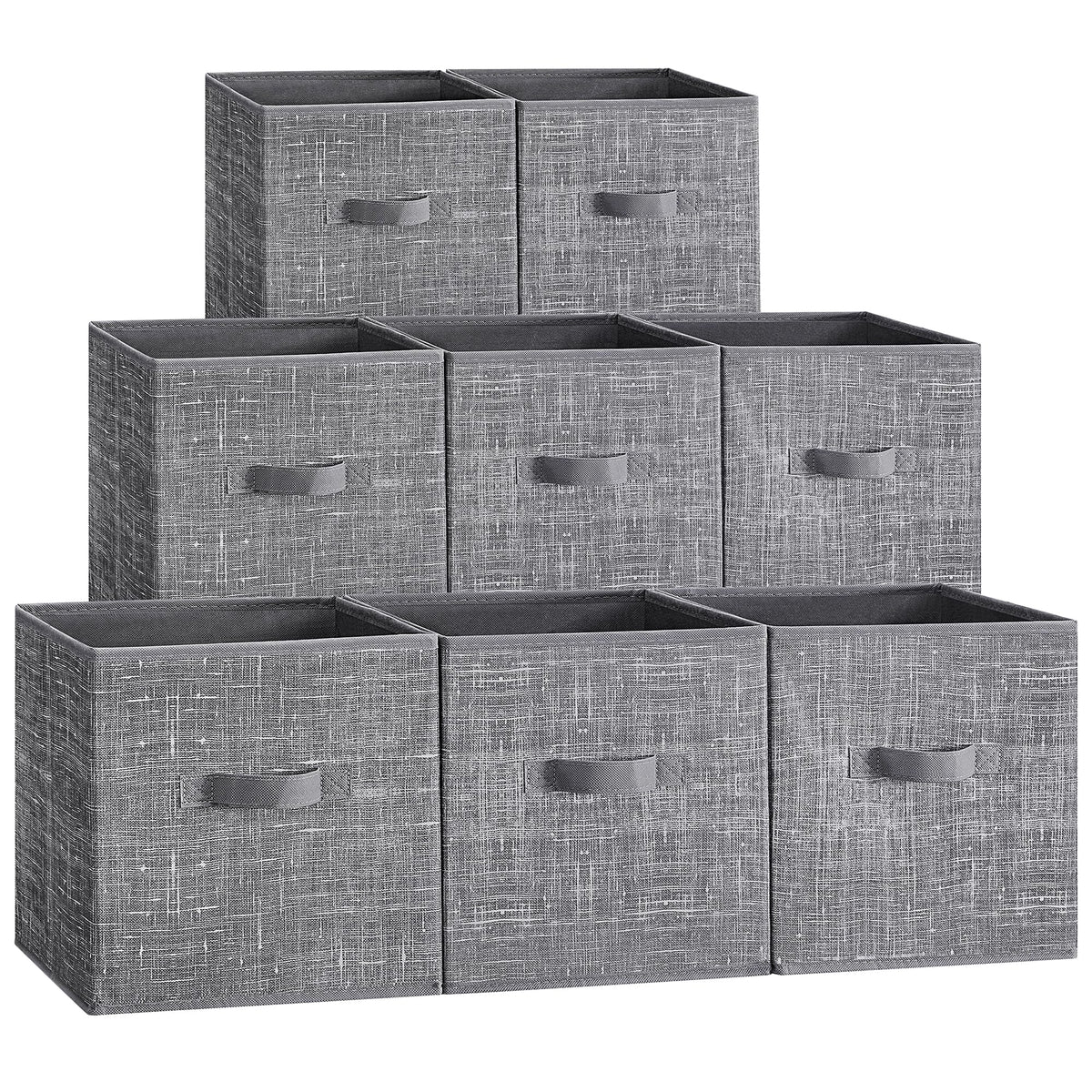 SONGMICS Storage Cubes, Set of 8, 11.8-Inch Foldable Closet Organizers