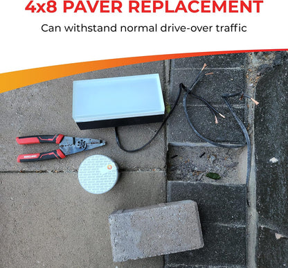 LUMENGY Paver Light 4×8 Inch (3.93 inch X 7.87 inch), 2700K Brick Lighting for Pavers, Driveway