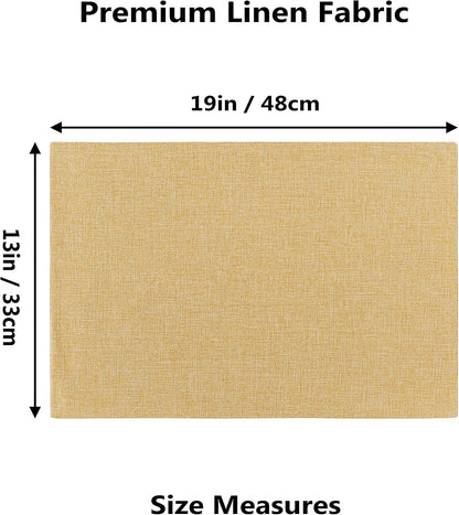 Home Brilliant Dining Placemats Set of 6 Heat Resistant Dining Table Place Mats for Kitchen Table