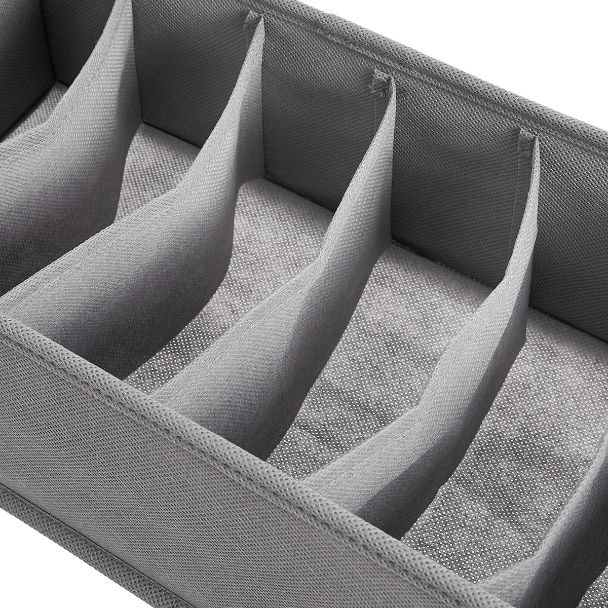Amazon Basics Deep Drawer Organizer for Clothes, Collapsible Storage Boxes for Socks, Underwear and