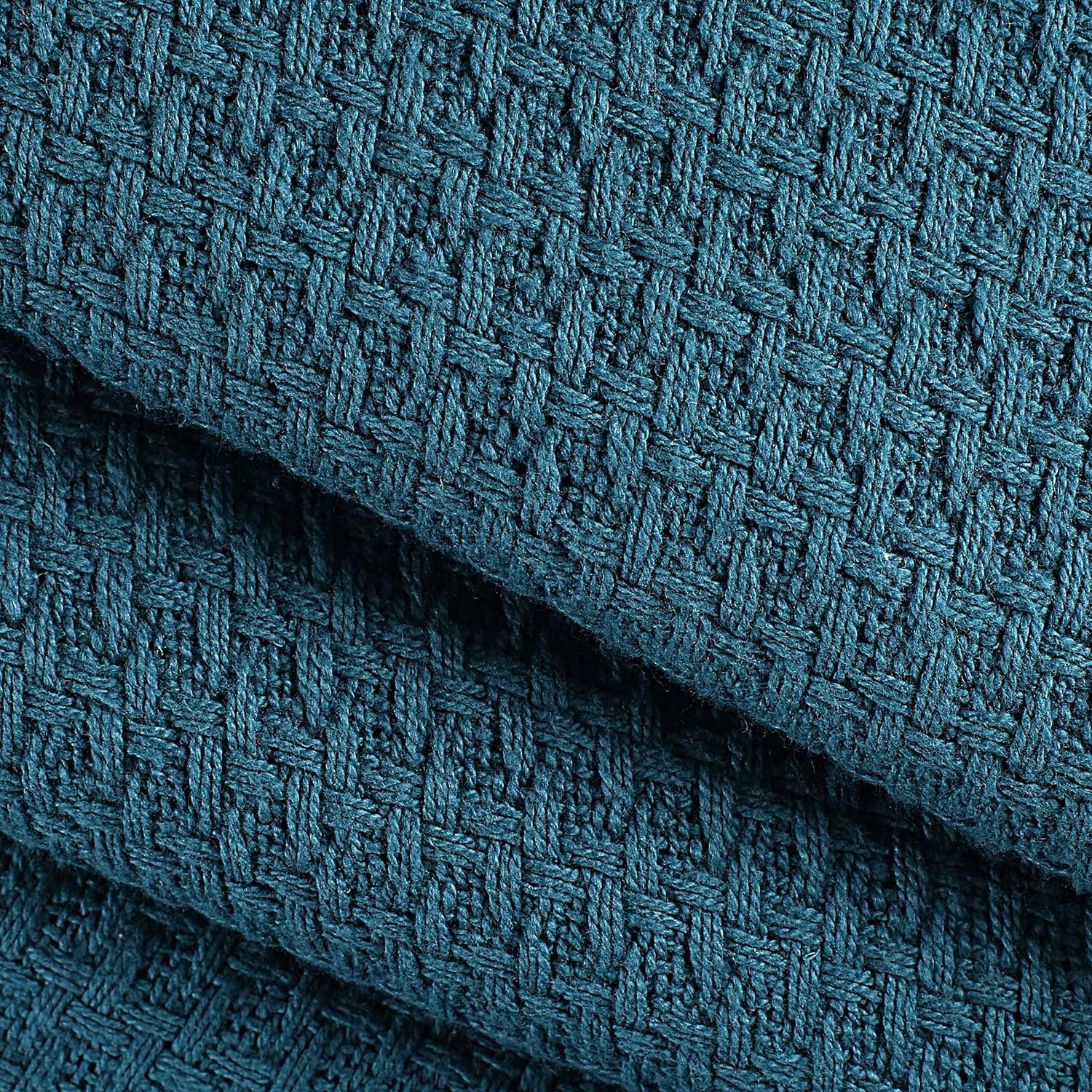 Elvana Home 100% Cotton Bed Blanket, Breathable Bed Blanket Twin Size, Cotton Thermal Blankets
