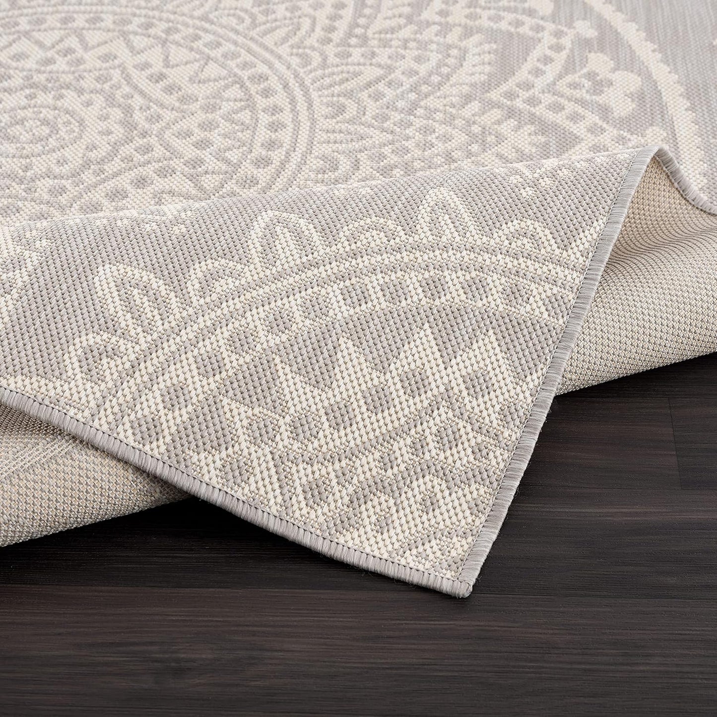 CAMILSON Outdoor Rug 5x7 Modern Area Rugs for Indoor and Outdoor Patios and Porches - Waterproof