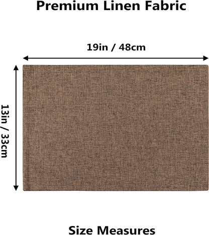 Home Brilliant Cloth Placemats Set of 4 Heat Resistant Dining Table Place Mats Linen Kitchen Table