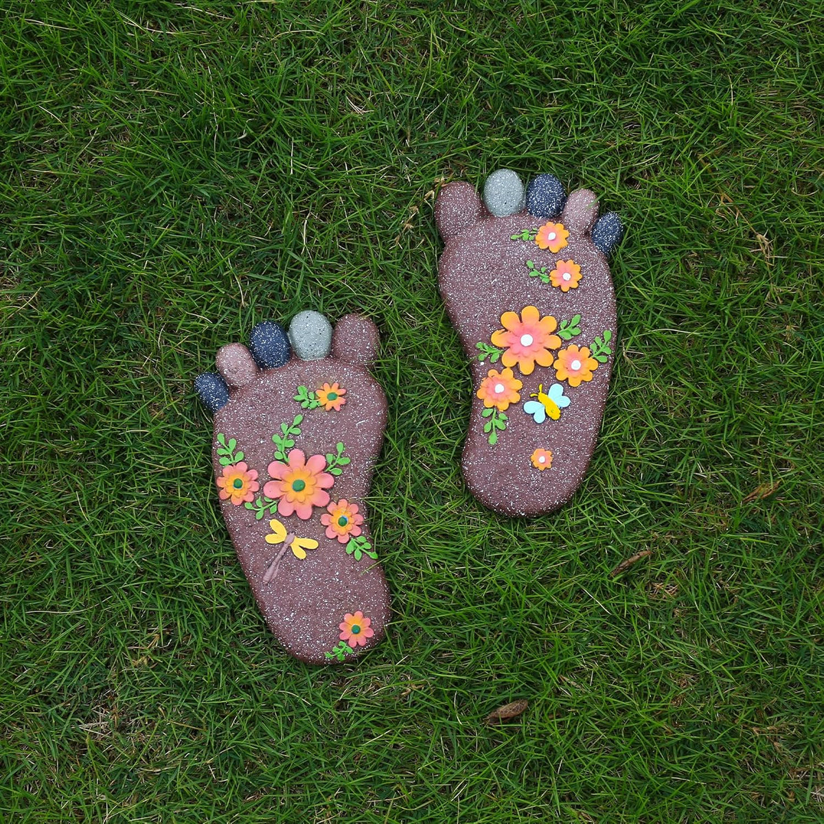 Stepping Stones Outdoor - Garden Decorative Stones for Patio, Deck, Garden or Sidewalk Home Decor
