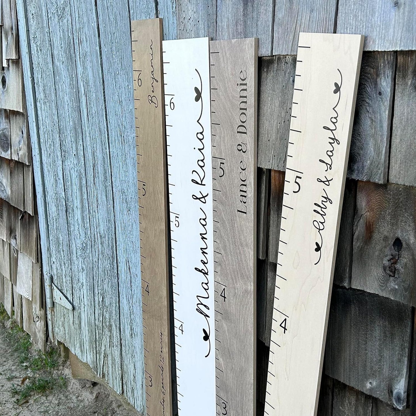 Personalized Growth Chart for Wall - Kids Height Ruler, Wooden Growth Chart for Kids, Wall Ruler