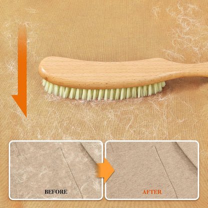 BFWood Clothes Brush - Bristle Lint Brush for Suits, Cashmere, Wool, Velvet, Suede and Pet Hair