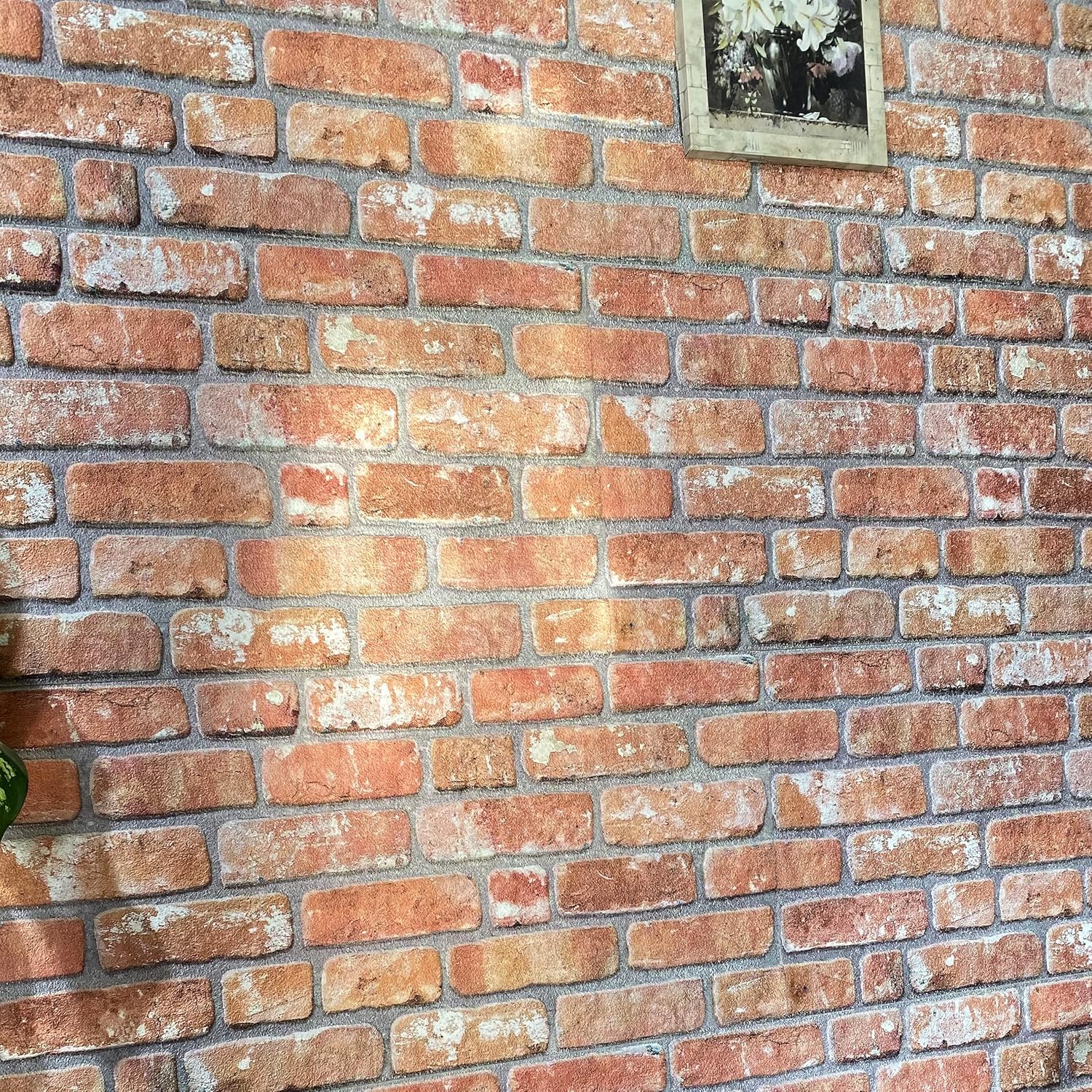 Dundee Deco 3D Wall Panels Faux Brick - Cladding, Red Orange Stone Look Wall Paneling, Styrofoam