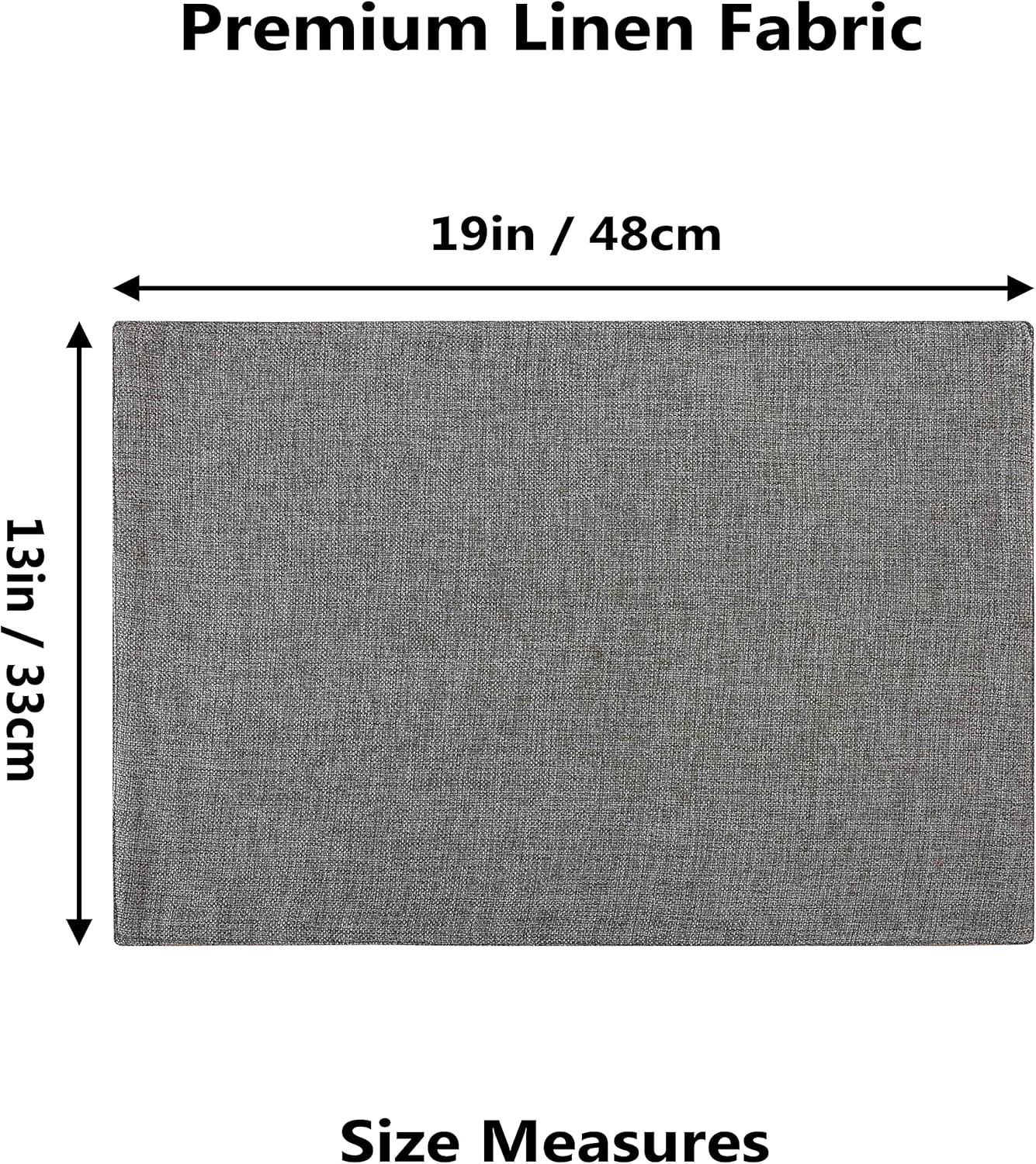 Home Brilliant Table Place Mats Fabric Cloth Placemats Set of 4 Heat Resistant Dining Linen Place