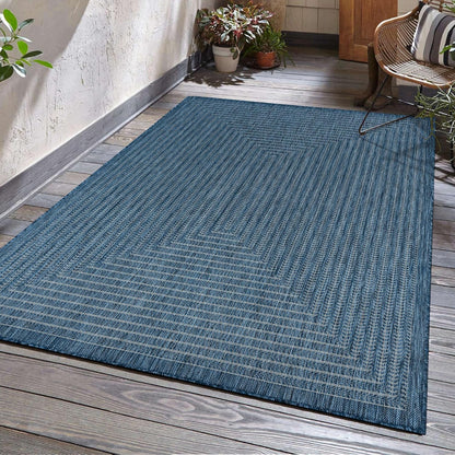 Adiva Rugs Outdoor Indoor Area Rug, Weather Resistant, Easy to Clean, Stain Resistant Floor Mat for