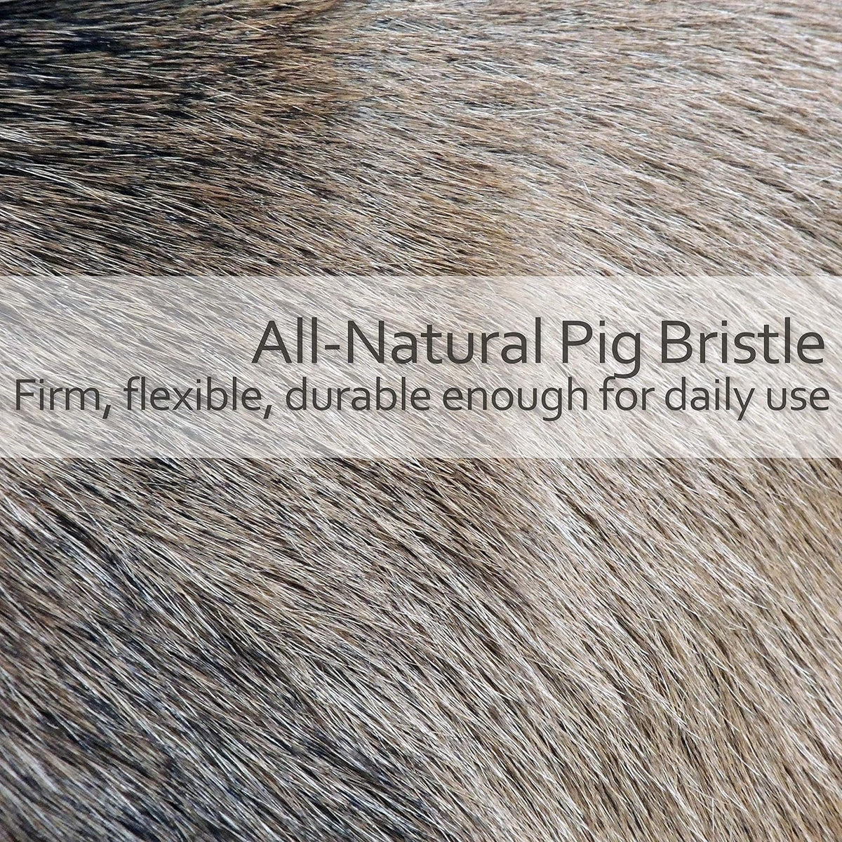 REDECKER Natural Pig Bristle Cashmere Brush with Oiled Pearwood Handle, 10-3/8 inches, Two Layers