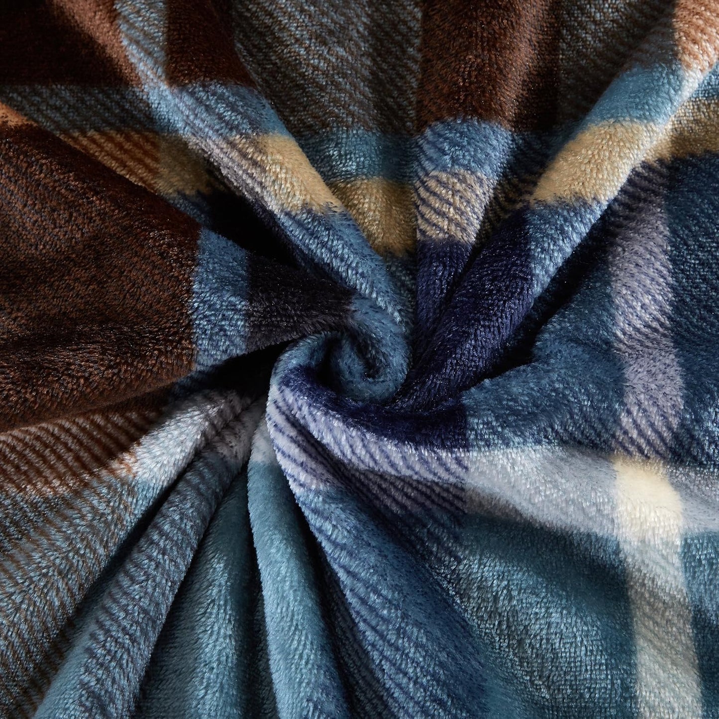 MERRYLIFE Throw Blanket Plaid Sherpa | Ultra-Plush Soft Colorful Oversized | Decorative Couch